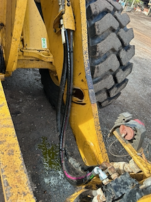 CAT Loader Quick Hitch after repair