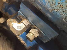 Damaged CBV Port before repair