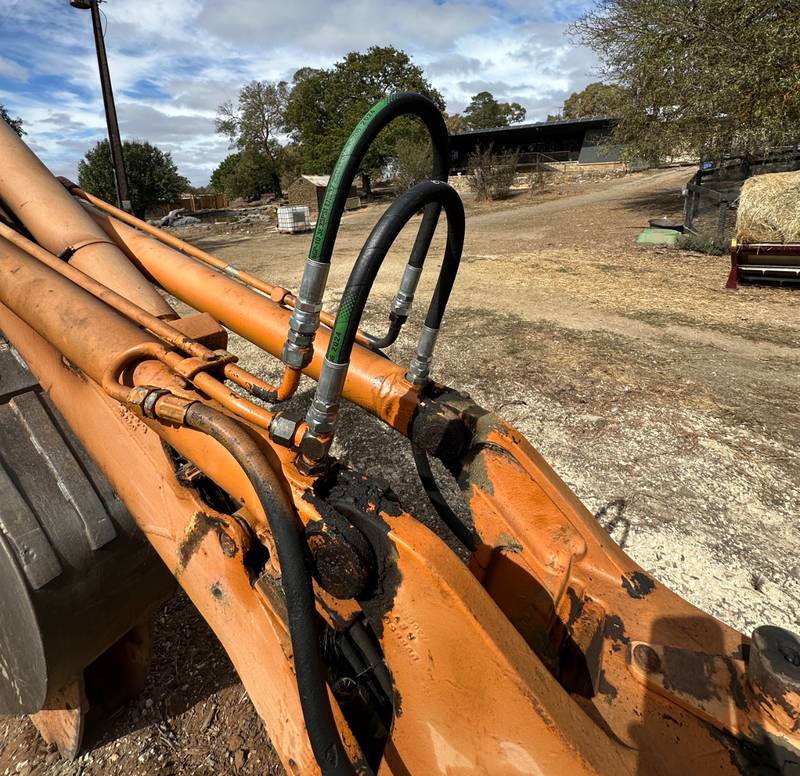 Case Backhoe after repair