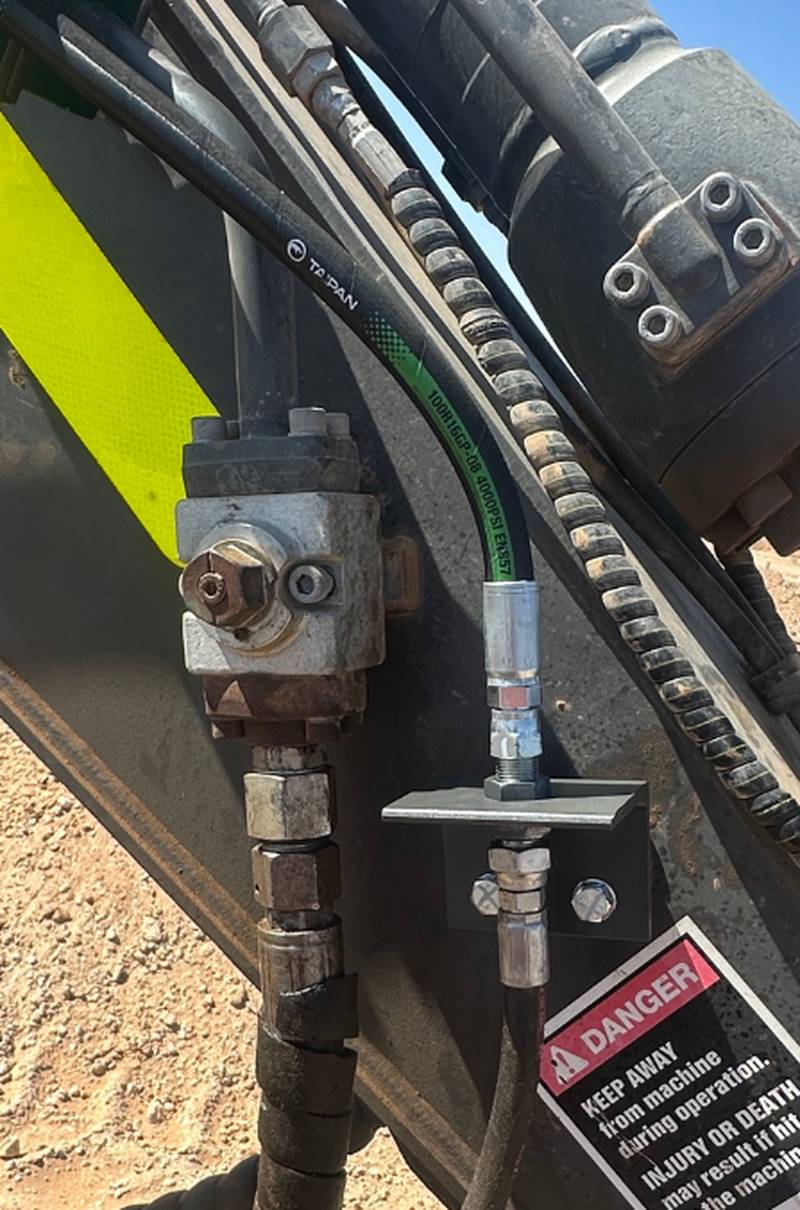 Case Drain Bracket after
