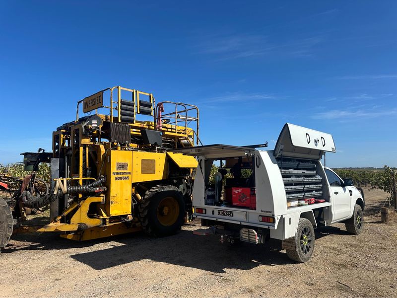 white and yellow machinery